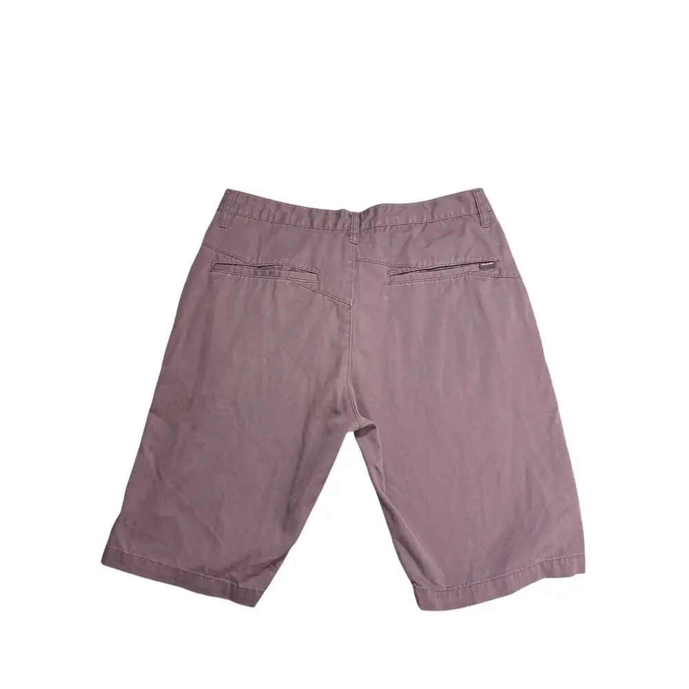 Volcom Y2K Skate Shorts Mens 34 Gray Baggy Skateboarding Streetwear Shorts